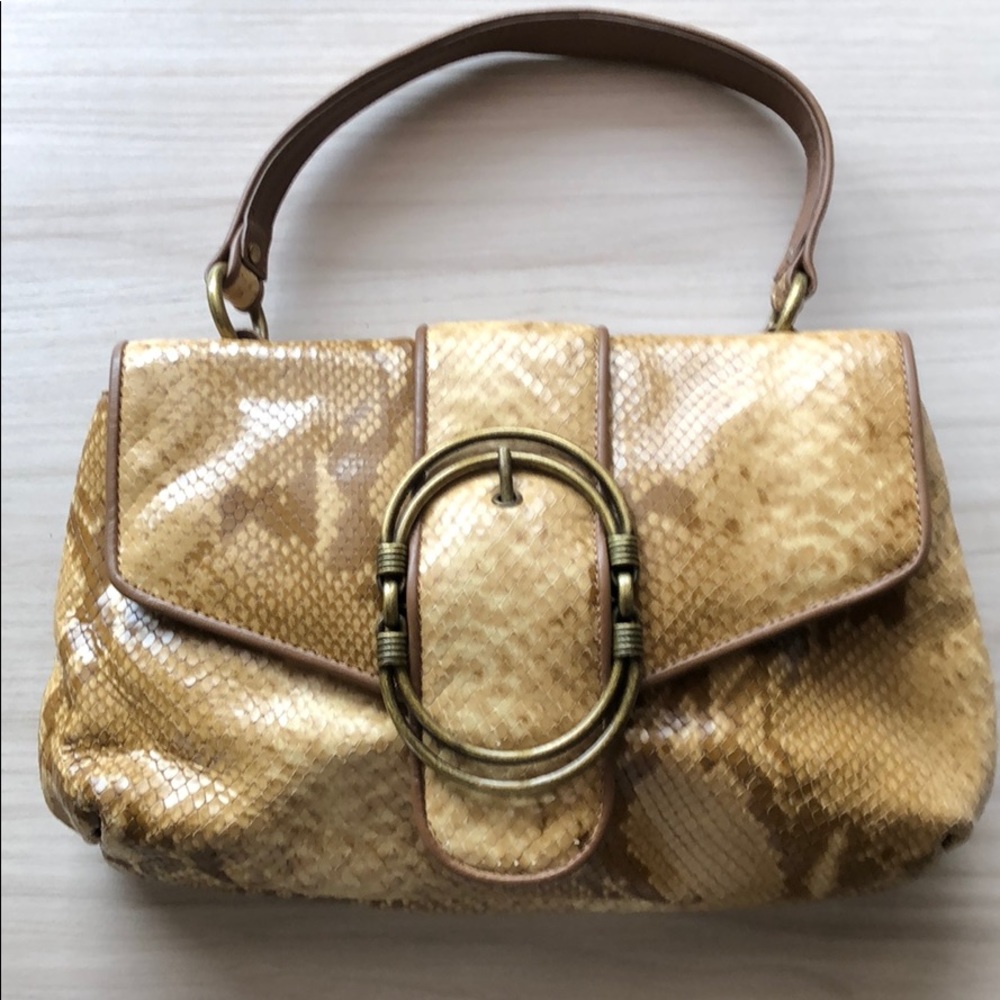 Cole Haan Snake Skin Leather Handbag